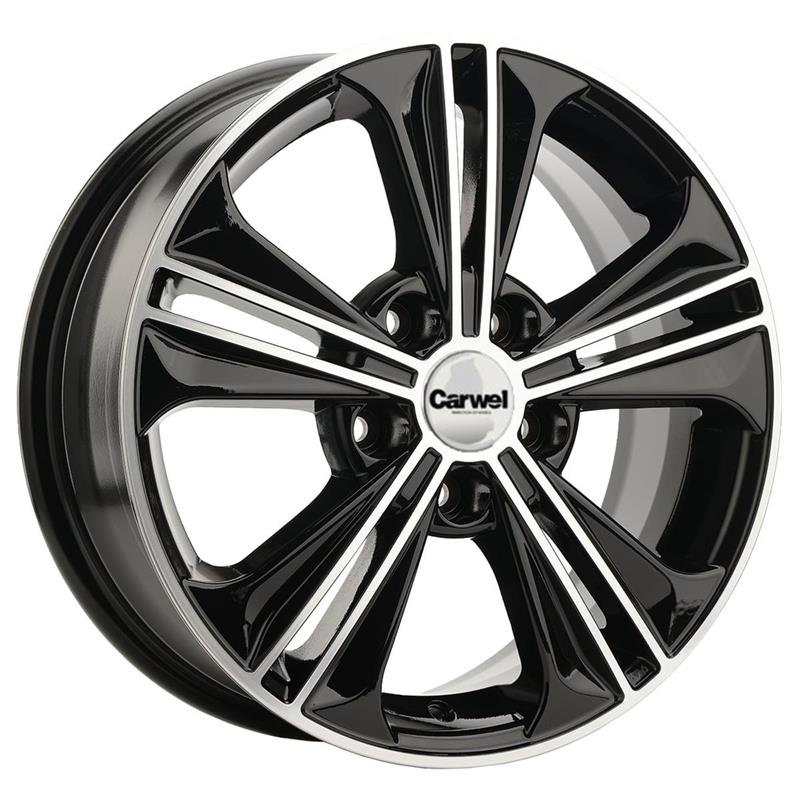 Carwel Hanto 2022 Black Polished 6x16/5x114.3 D67.1 ET43  