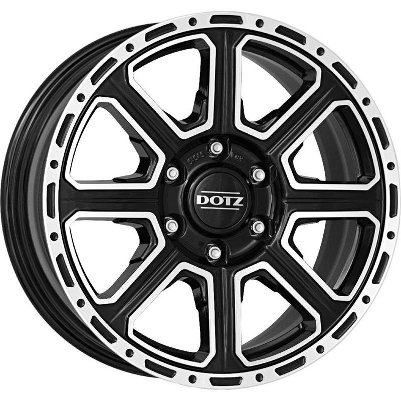Dotz Kalahari dark 2022 Black/polished 8x18/6x139.7 D67.1 ET35  