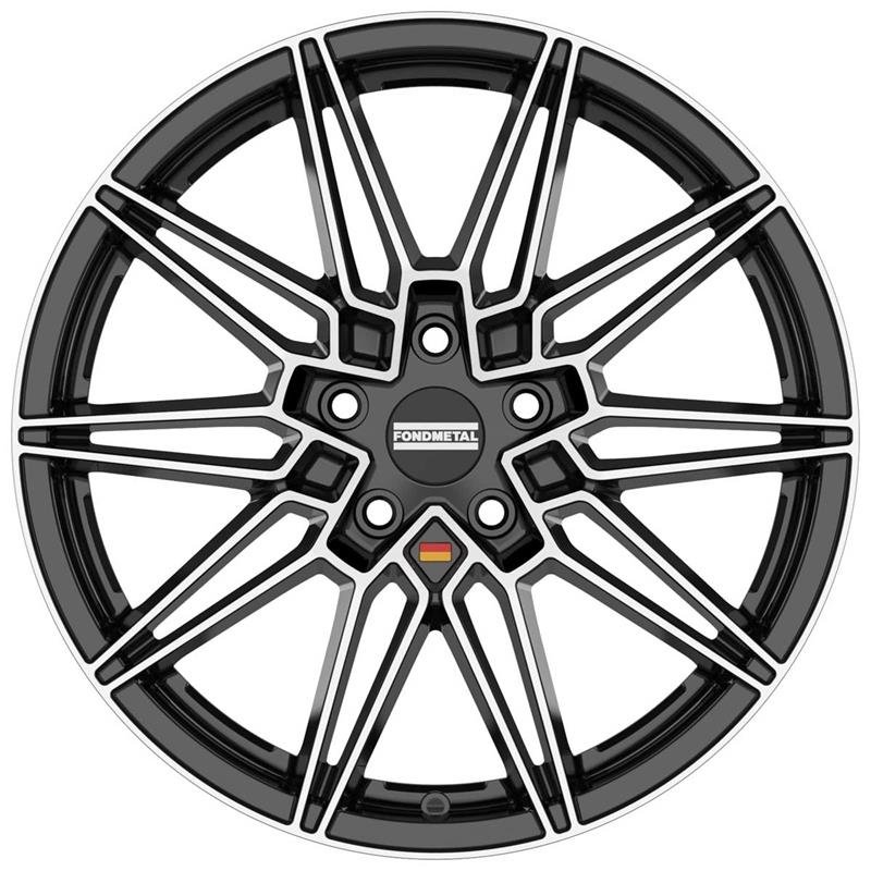 Fondmetal Thoe 2022 Glossy Black Machined 8x20/5x112 D66.6 ET26  
