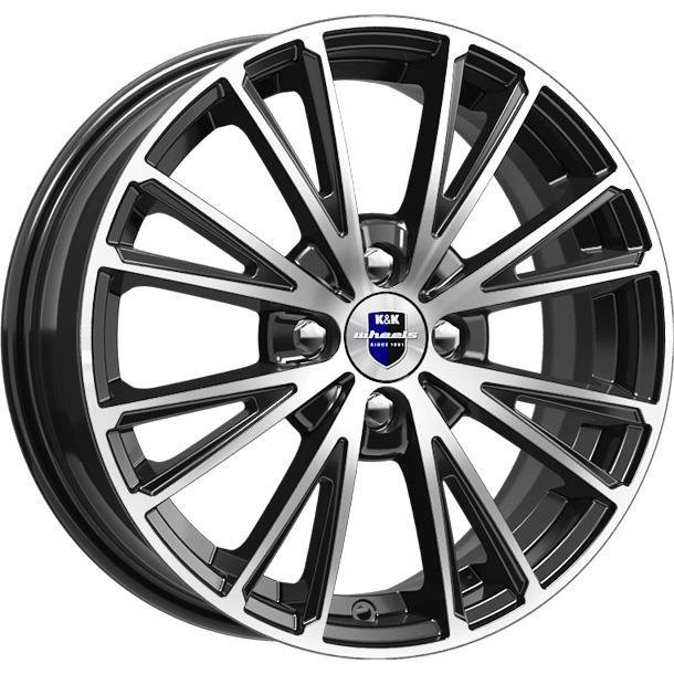 KiK Meander 2022 Black Polished 6x16/4x98 D58.5 ET35  