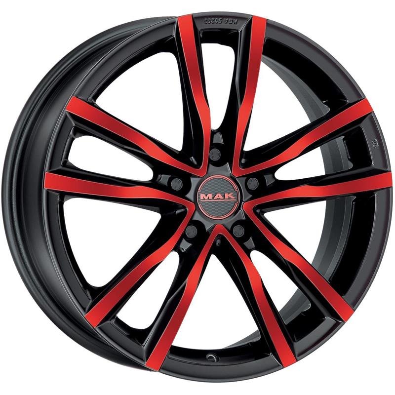 MAK Milano 2022 Black And Red 7x17/5x114.3 D76 ET40  