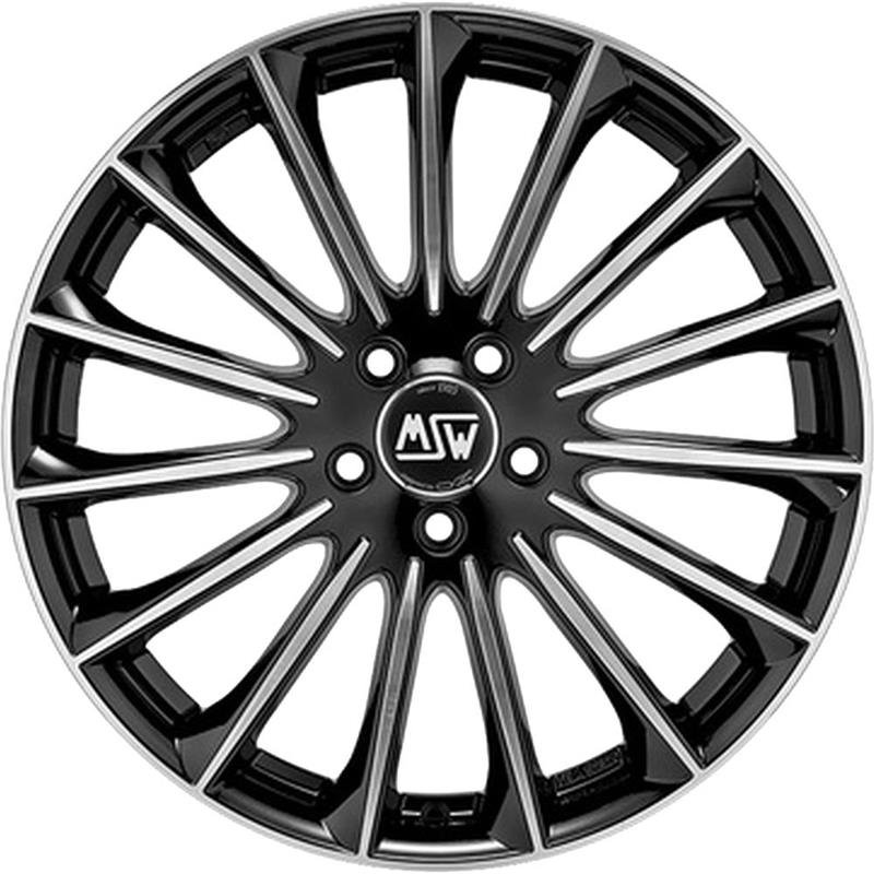 MSW 30 2021 Gloss Black Full Polished 7.5x17/5x114.3 D73.1 ET40  