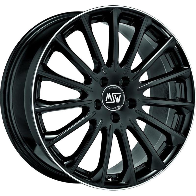MSW 30 2022 Gloss Black+Diamond Lip 7.5x18/5x114.3 D73.1 ET40  