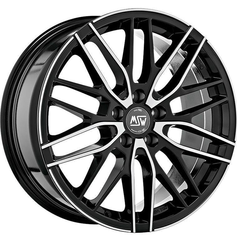 MSW 72 2022 Gloss Black Full Polished 7x17/5x120 D72.6 ET29  