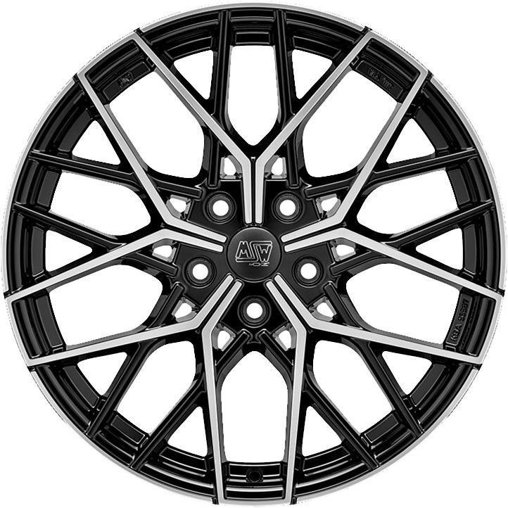 MSW 74 2022 Gloss Black Full Polished 8x19/5x114.3 D73.1 ET45  