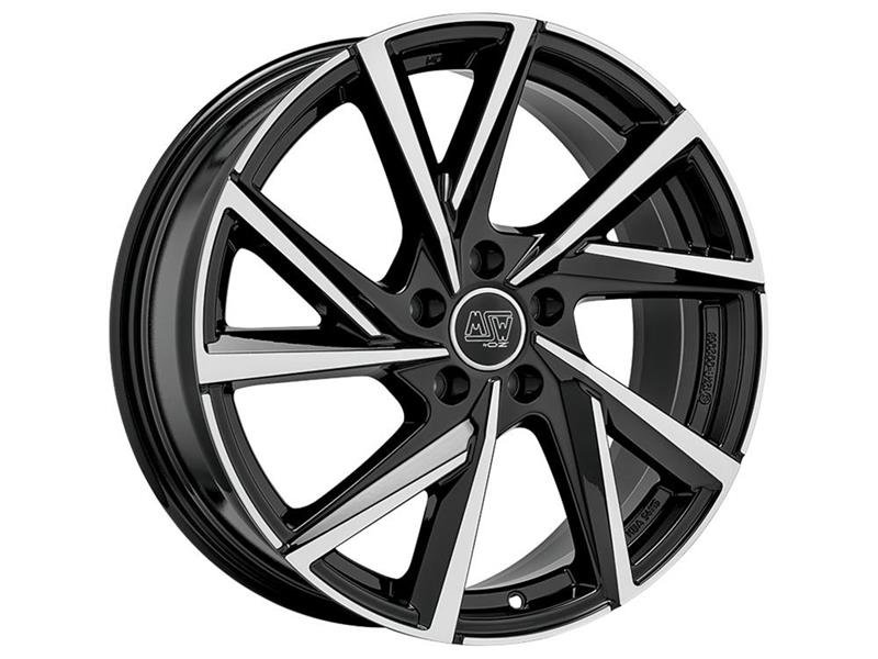 MSW 80-5 2022 Gloss Black Full Polished 8x19/5x112 D66.6 ET38  